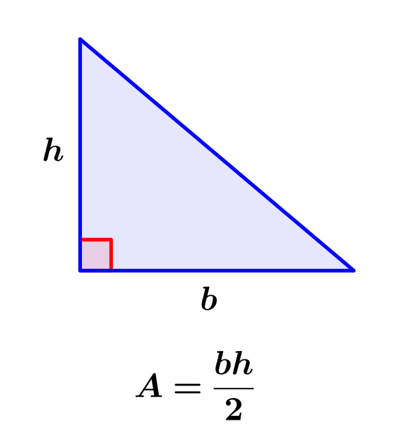 area triangulo rectangulo aprende a calcularla facil