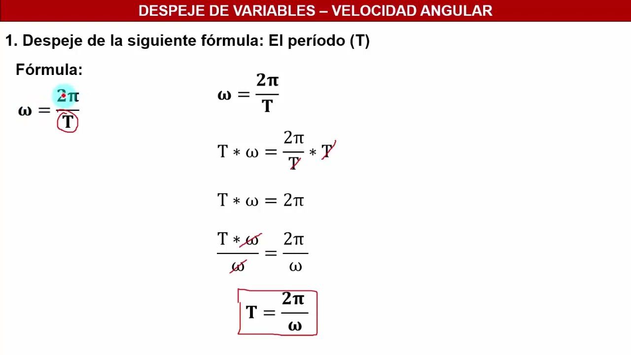 formulas del periodo todo sobre su aplicacion en fisica