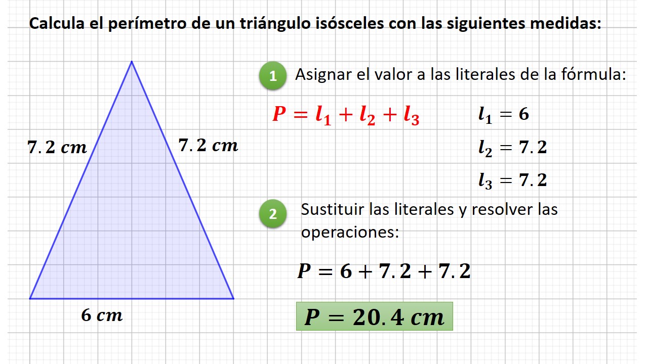 perimetro de un triangulo isosceles ejemplos y calculos